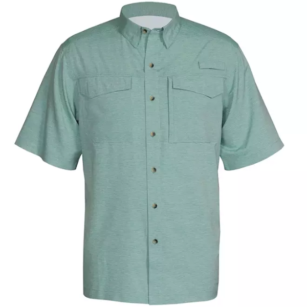 CAMISA HABIT S/S MARLIN, PEPPER GREEN, PEACH TS10024